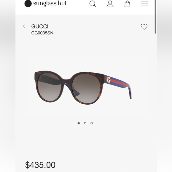 Gucci Tortoiseshell and Striped Sparkly Sunglasses - Picture 14 of 15